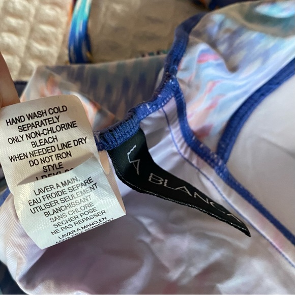La Blanca printed tankini swim top size 8 - Picture 3 of 5
